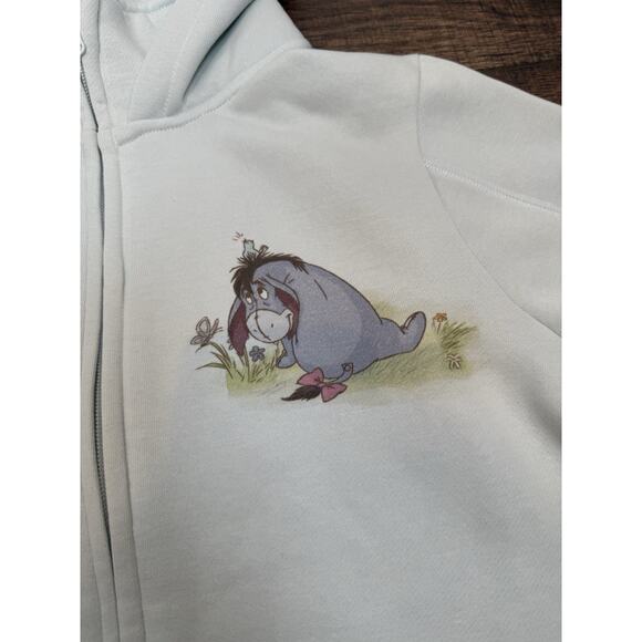 Disney Bradford Exchange Full Zip Eeyore Hooded Sweatshirt Embroidered NWT Sz M - Picture 8 of 8